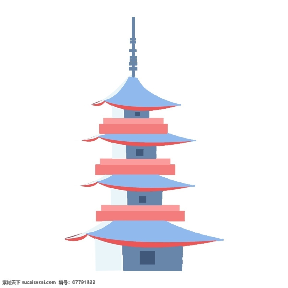 简约 手绘 建筑 灯塔 透明 装饰图案 建筑灯塔 手绘素材 仿古