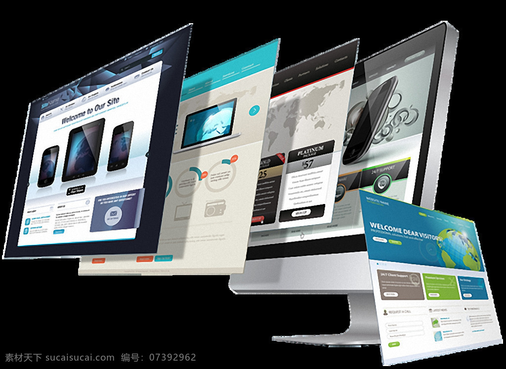 网站开发 创意 显示器 图 免 抠 透明 标题 创 意图 英文 艺术 字 文案 主题 配