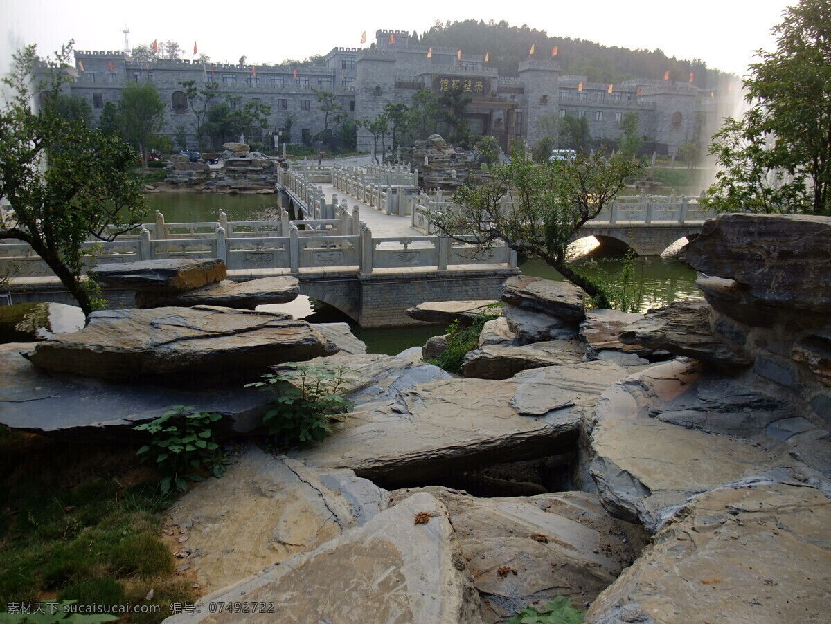 赤壁景区 赤壁 古战场 旅游 景区 石头 绿树 建筑 国内旅游 旅游摄影