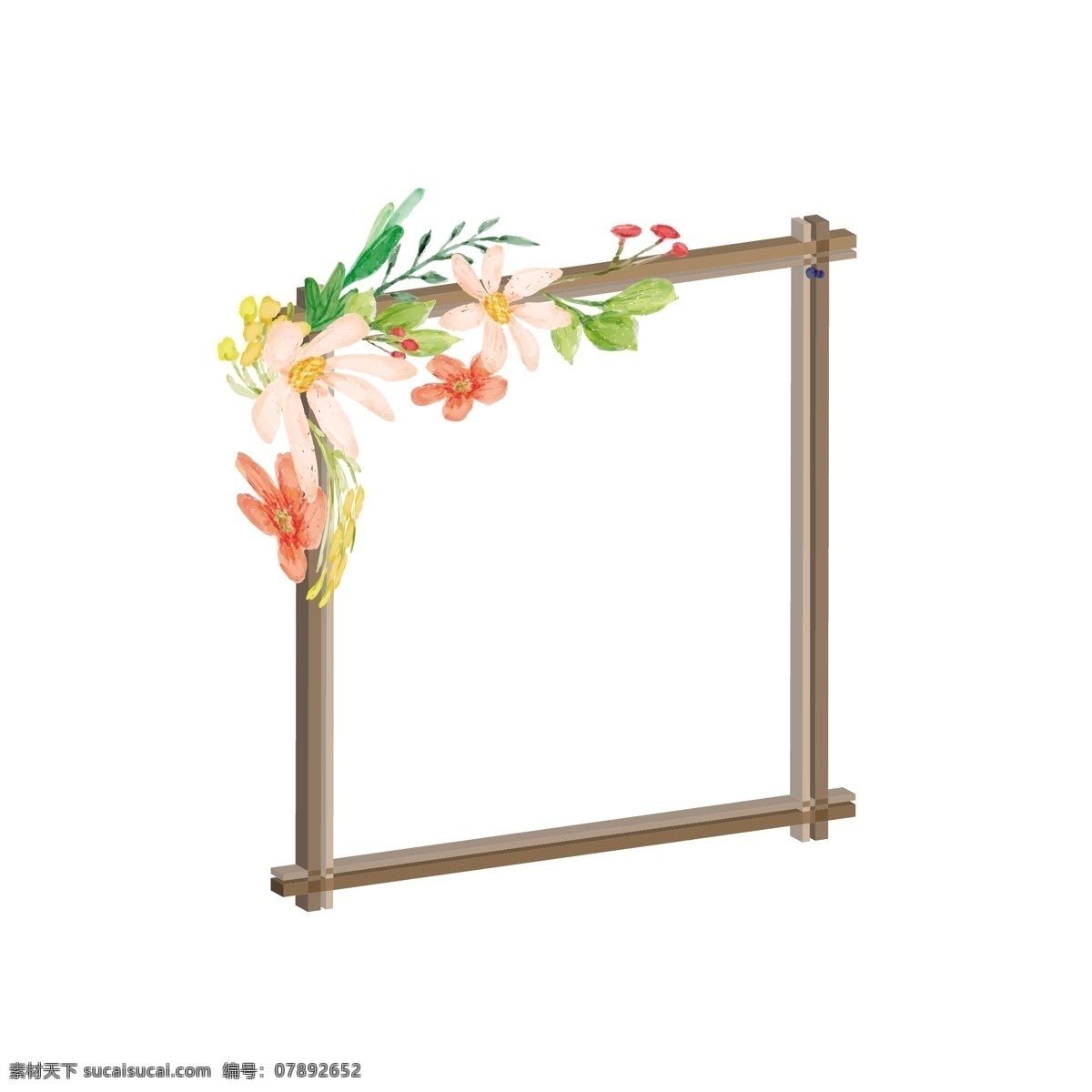 矢量 鲜花 边框 元素 植物 矢量花 手绘花 叶子 绿叶 花 矢量植物 矢量鲜花 盆栽 矢量元素 装饰元素 设计元素 元素设计 元素装饰 绿植