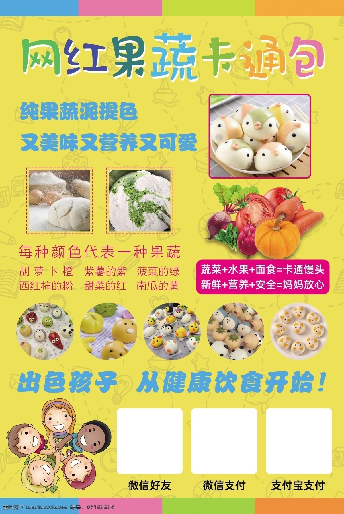 果蔬卡通包 儿童 果蔬包 网红 卡通包 可爱 佩奇 小狗 传单 宣传单 美食 dm宣传单