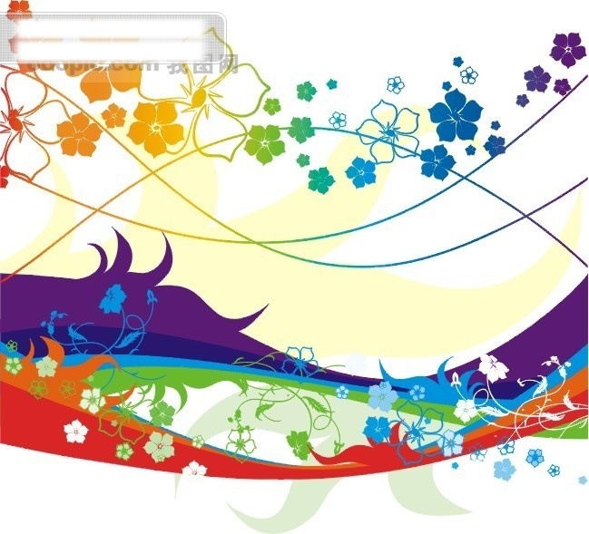 花 形 底纹 背景 cdr9 矢量图 其他矢量图