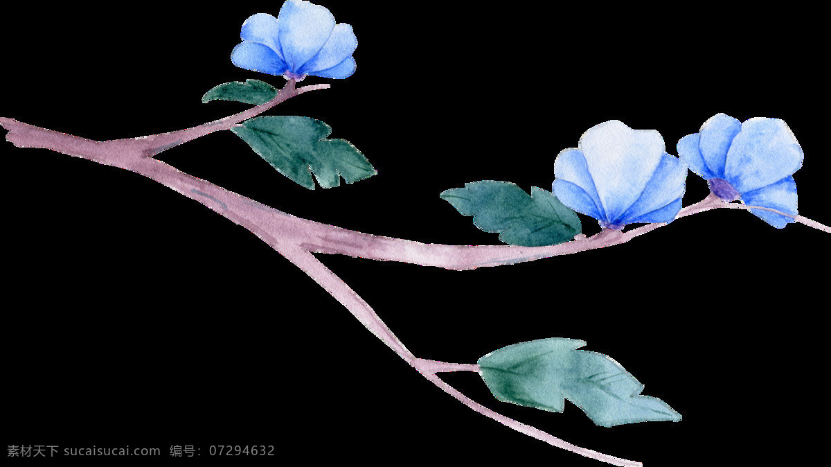 春意盎然 花卉 透明 卡通 抠图专用 装饰 设计素材