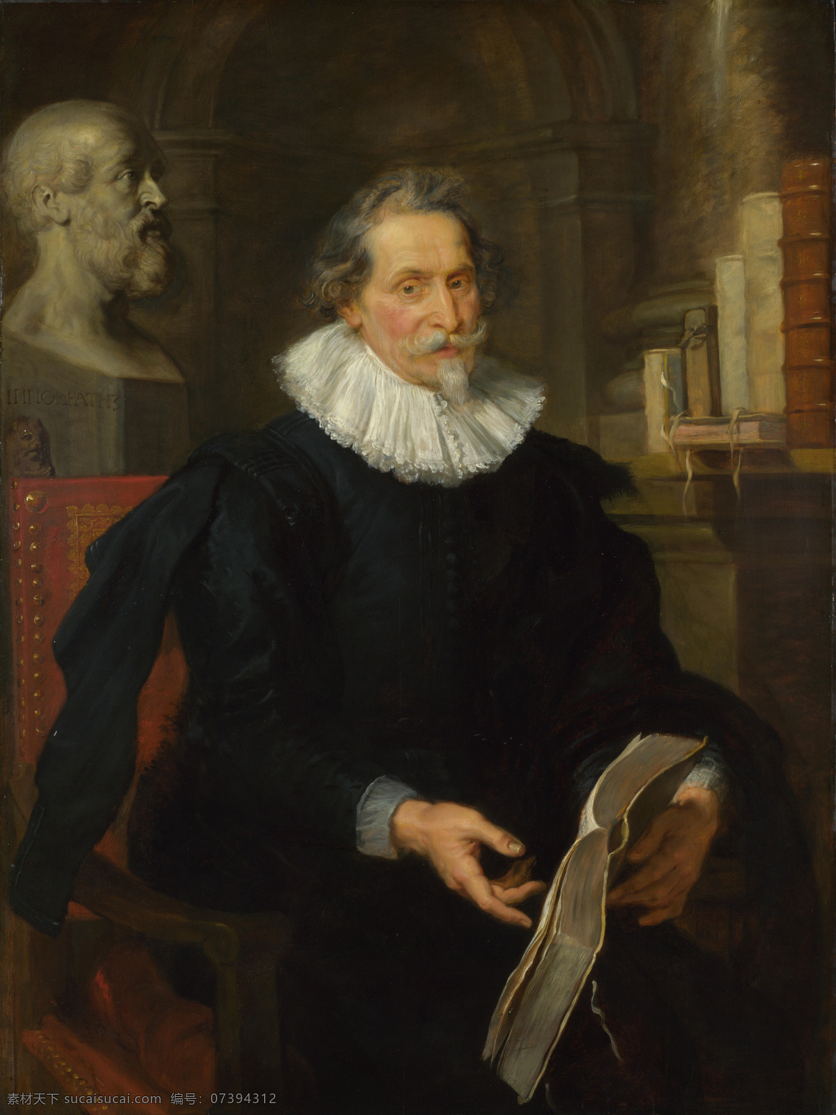 rubens 宫廷 人物 人体 油画 装饰画 paul nonnius 德国 画家 彼得保罗 鲁本斯 peter ludovicus of portrait