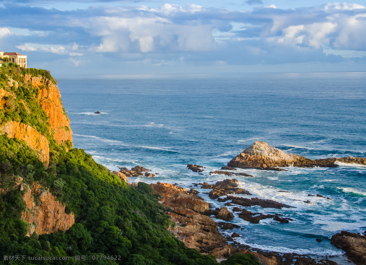 海边 风景 海边风景 蓝天白云 海水 山 大海图片 风景图片