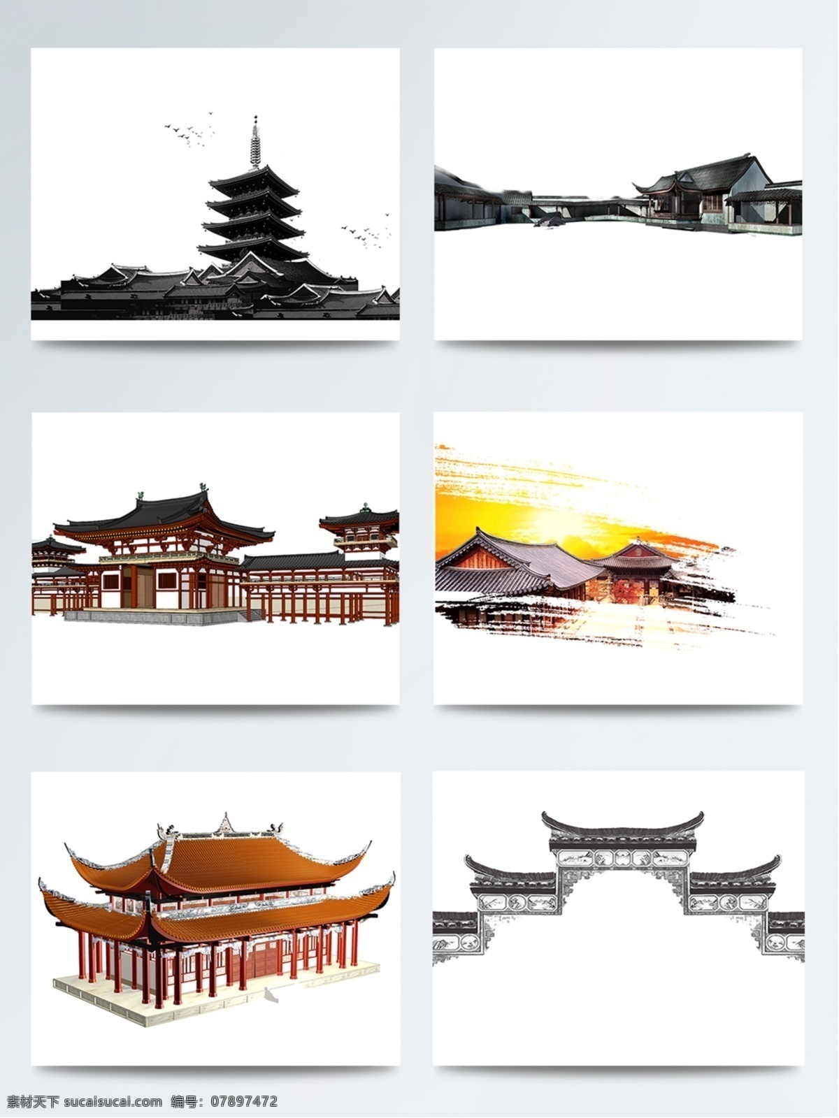 矢量素材 手绘插画 插画 手绘插画素材 海报素材 图案 图标 商标 旅游 国外建筑 世界名筑 知名建筑 国内建筑 中式建筑 古代建筑 古代风格 中国风 环境设计 建筑设计