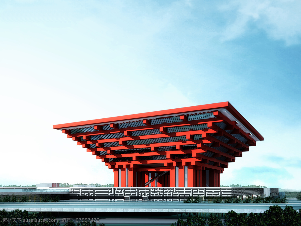 中国馆 全景 世博 世博素材