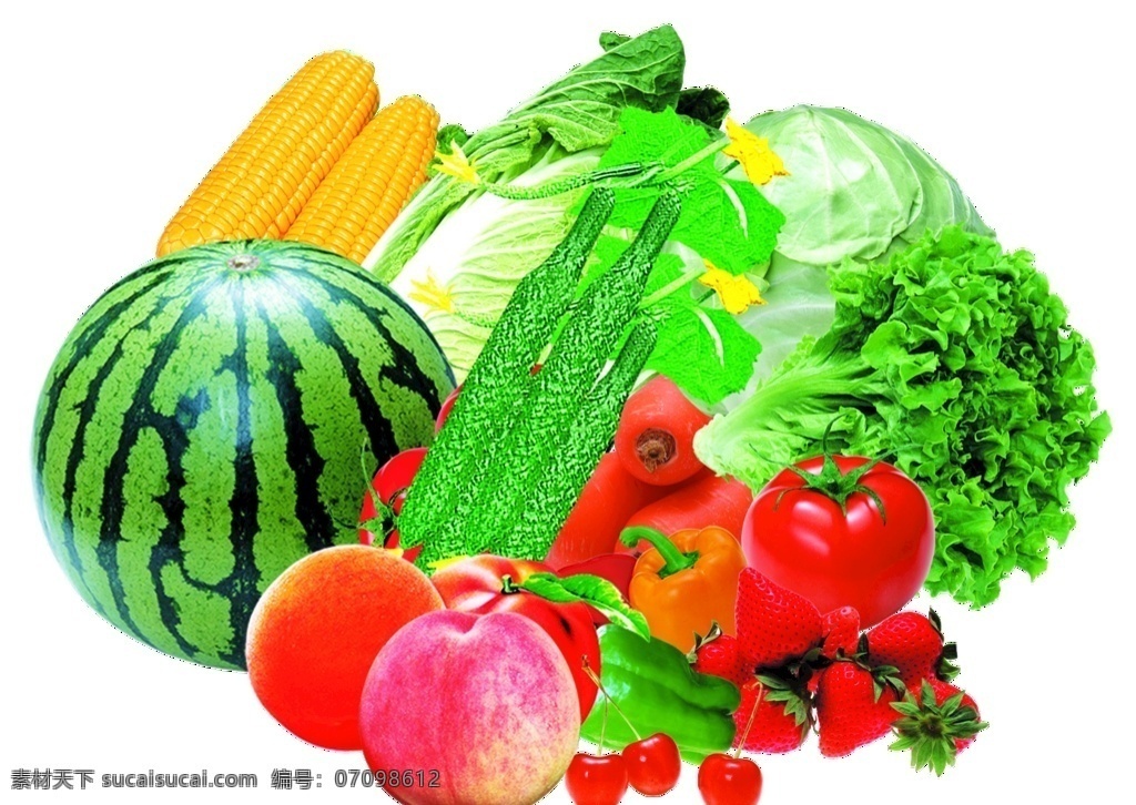 水果蔬菜图片 水果 蔬菜 西瓜 新鲜 营养 美味 包装设计