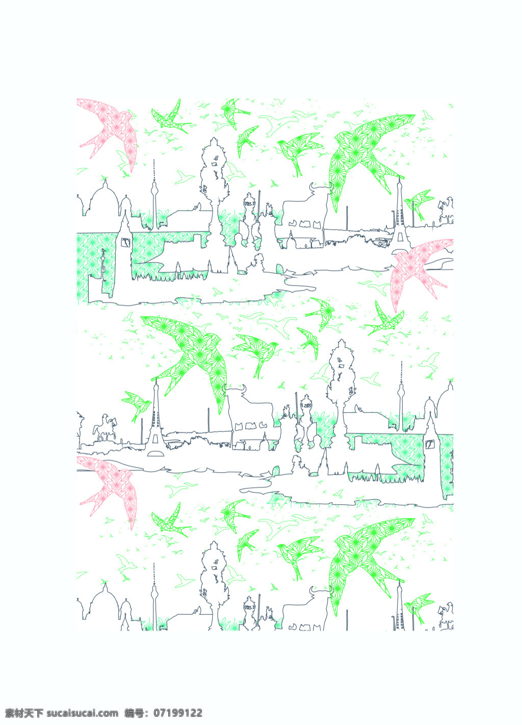 矢量背景 抽象花纹 花纹 服装 纹理 矢量花纹 卡通 欧美花纹 花纹背景 印花图案 服装图案 卡通花纹 矢量 风筝 元素 图案