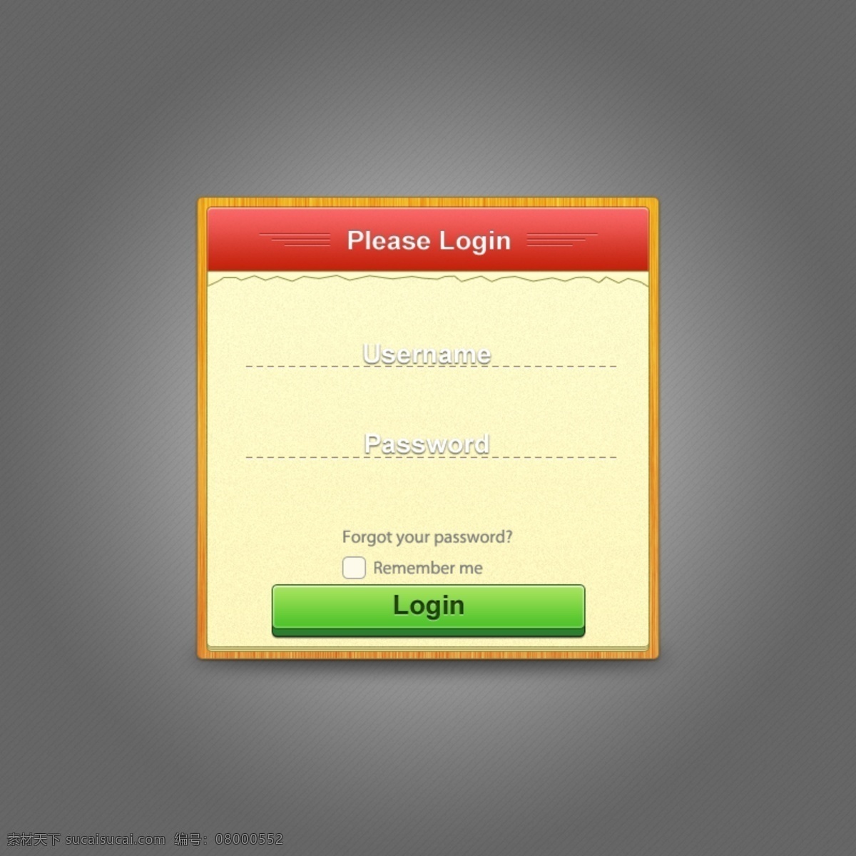 清洁 木质 装饰 界面 登录 表单 web 创意 高分辨率 接口 免费 木材 签 时尚的 现代的 独特的 原始的 质量 新鲜的 设计新的 简单的 hd 元素 用户界面 ui元素 详细的 登录形式 登录表单 矢量图