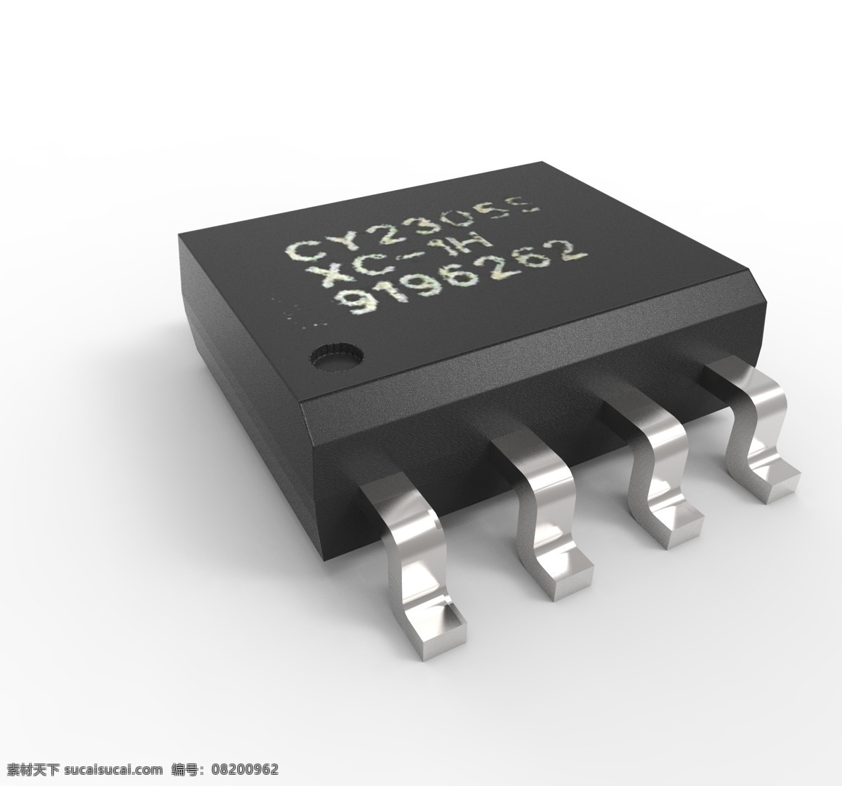 8封装的so 采用 soic 芯片 采用soic smd 集成电路 电 3d模型素材 其他3d模型