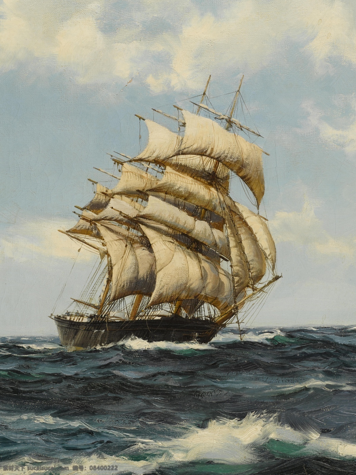 帆船大海油画 扬帆起航 一帆风顺 乘风破浪 帆船油画 大海油画 海洋油画 波澜壮阔 海洋画家 蒙塔古道森 海 道森 蒙塔古 道森蒙塔 航海大海油画 大海帆船 航海 文化艺术 绘画书法