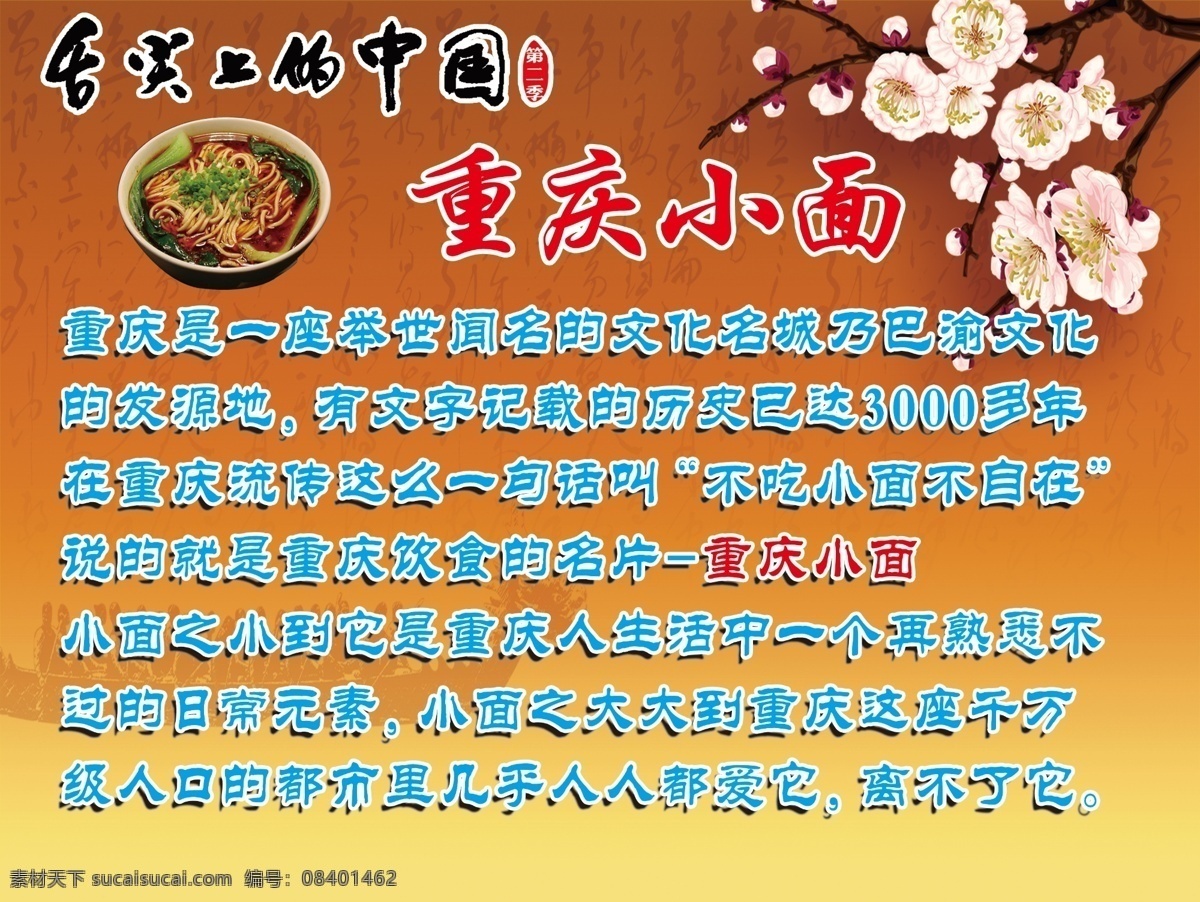 舌尖 上 中国 重庆 小 舌尖上的中国 重庆小面 重庆小面简介 梨花 暗纹 底纹