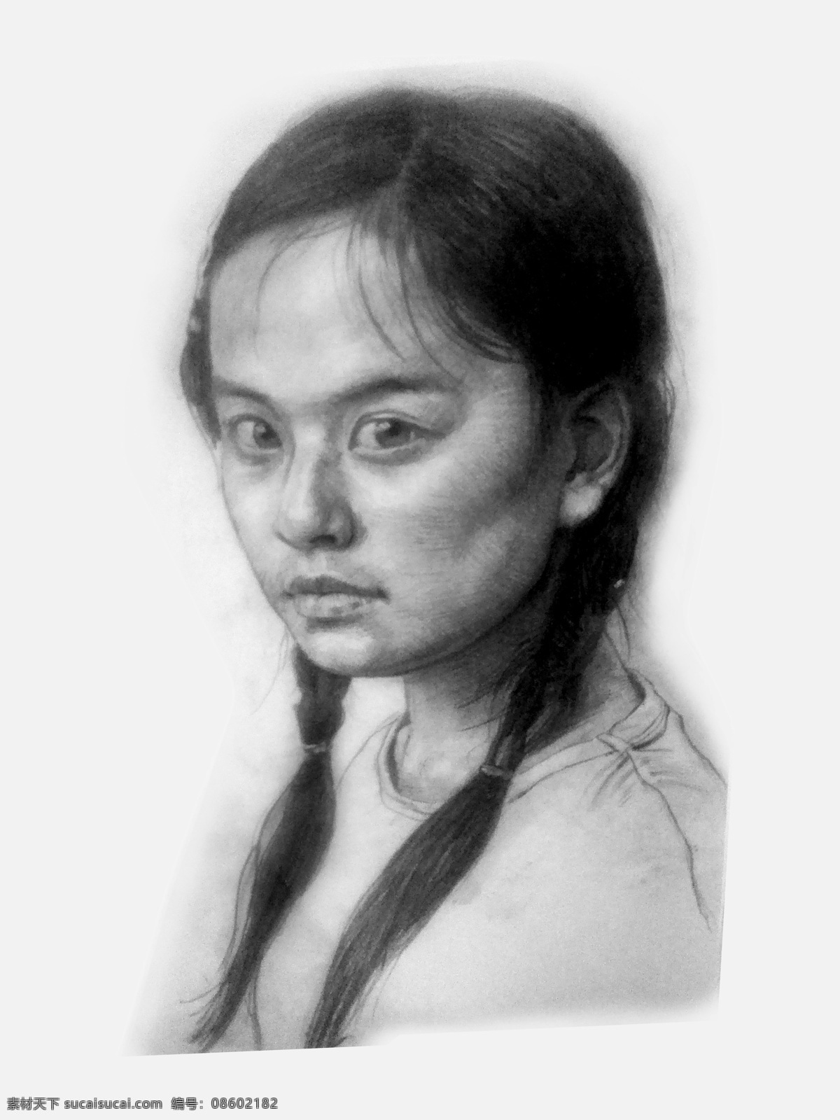 人物素描 手绘 人物 素描 画画 铅笔画 素描课 临摹 练习 画作 女性 女人 绘画 文化艺术 绘画书法
