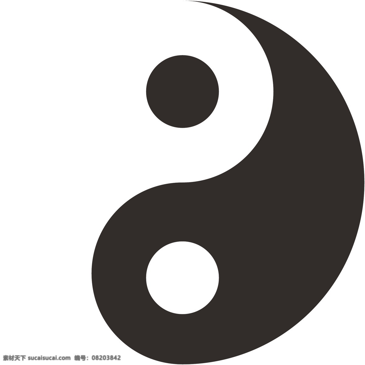 矢量 太极 八卦 图标 太极八卦 黑白 源文件 太极图 八卦图 图标设计 标志图标 其他图标