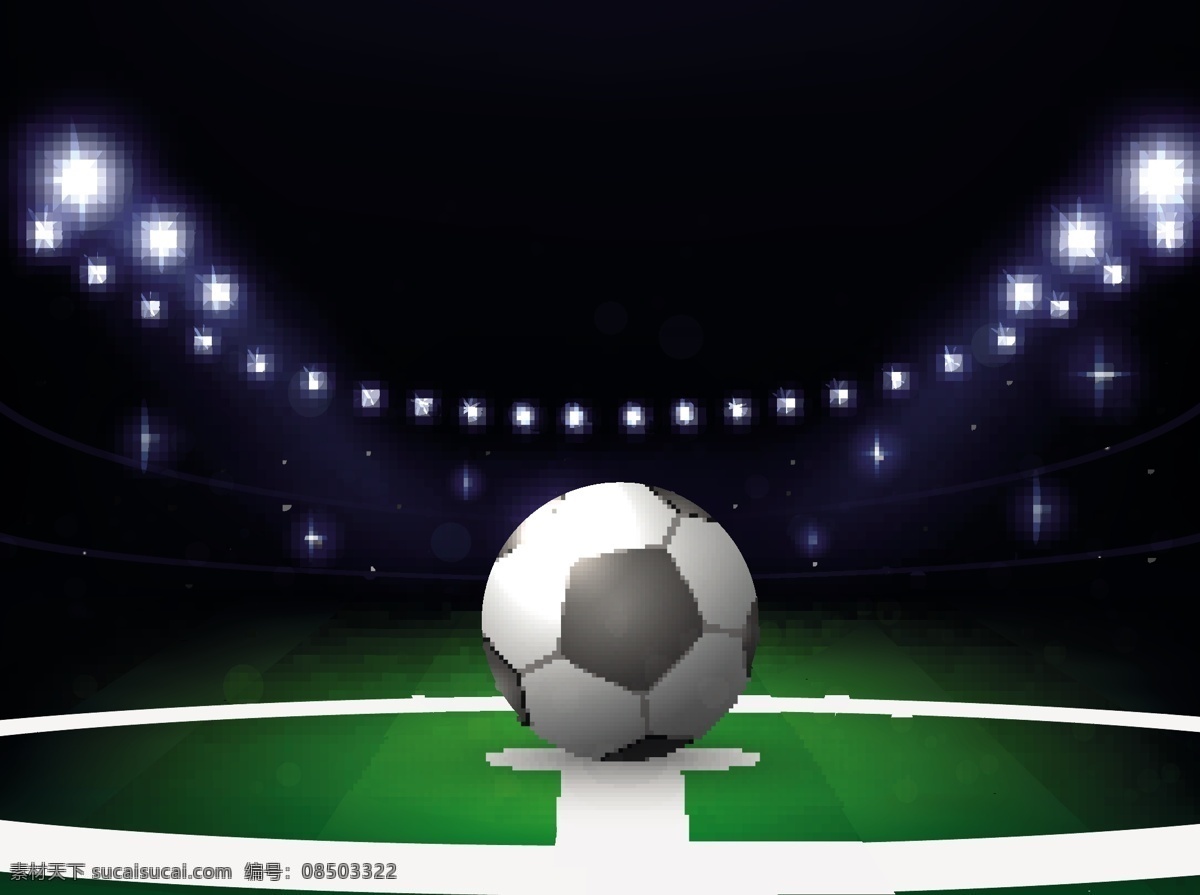 球场 灯光 下 足球 模板下载 世界杯 海报 背景 巴西 体育运动 生活百科 矢量素材 黑色