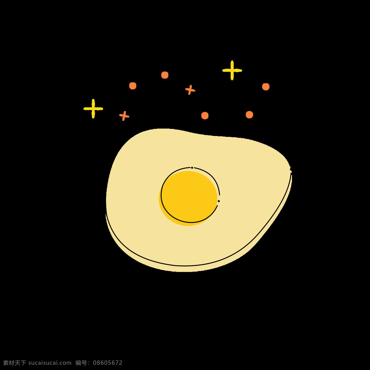 mbe 图标 元素 卡通 可爱 美食 荷包蛋 元素设计 简约 mbe图标