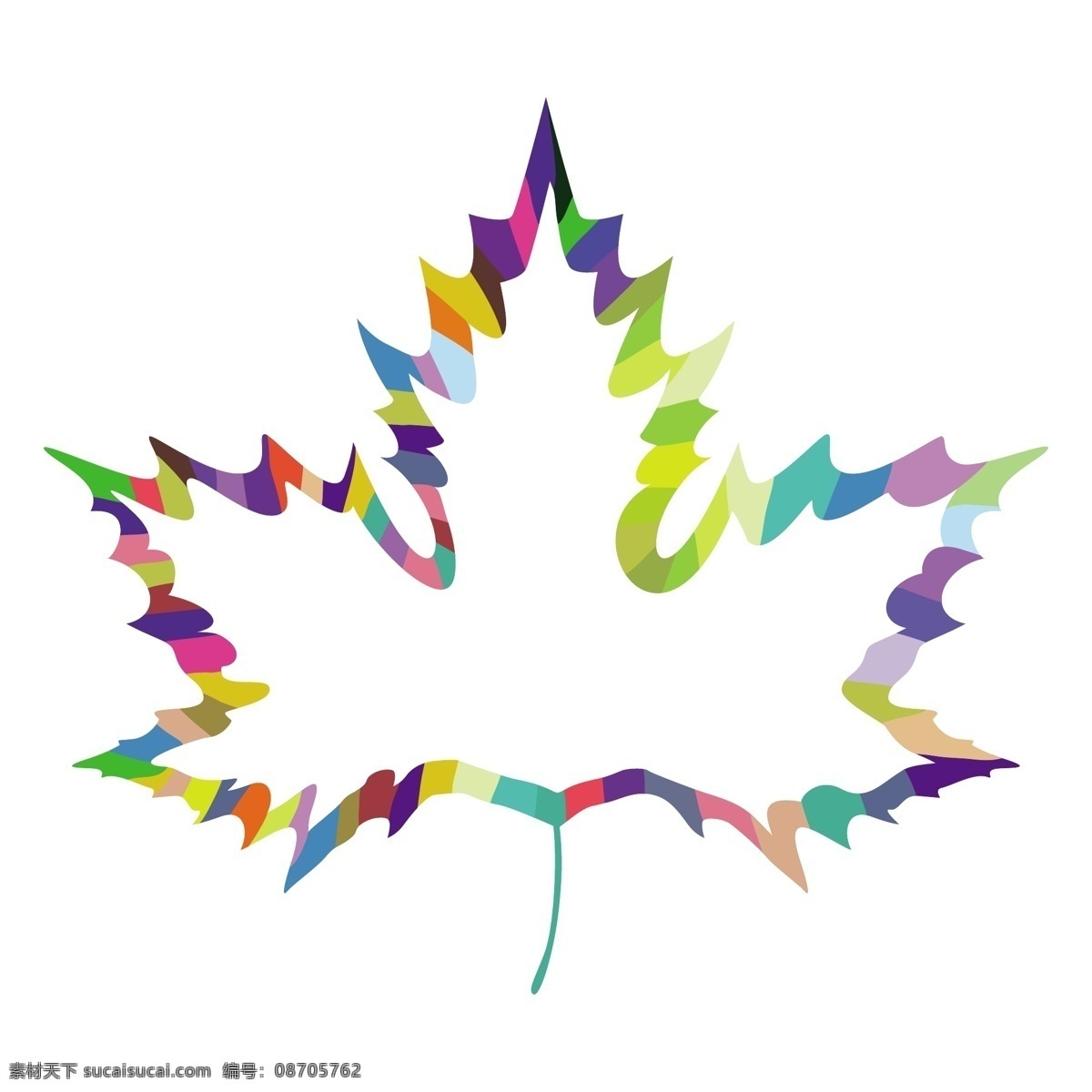 枫叶的设计 白色