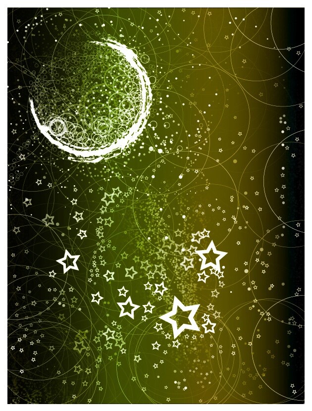 设计图库 线条 星星 月亮 创意 星月 矢量 设计素材 模板下载 创意星月矢量 精选设计图片 psd源文件
