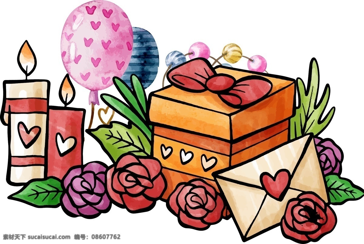 背景 元素 插图 图标 装饰 节日 时尚 炫彩 梦幻 饰品