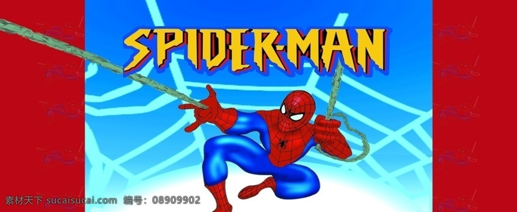 蜘蛛侠 动画 版 设计图 卡通 psd素材 大型喷绘 源文件 红色 蜘蛛网 spiderman 迪斯尼 出售 充气蹦床 城堡 气模喷绘 出售图片 分层
