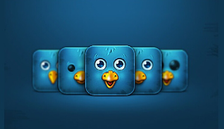可爱 twitter 图标 ui ui图标 图标素材 个性图标 青色 天蓝色