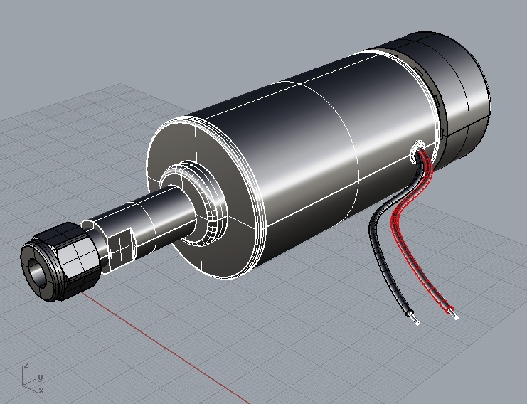 数控机床 主轴 电机 24v cnc 马达 3d模型素材 其他3d模型