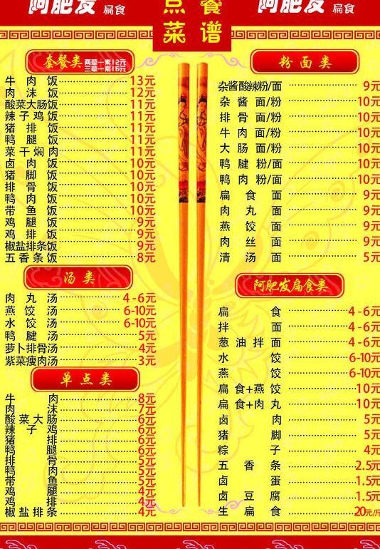 菜单菜谱 菜谱 菜谱模板下载 粉 汤 汤类 菜谱矢量素材 阿肥发 套餐类 单点类 粉面类 扁食类 矢量 画册 菜单 封面