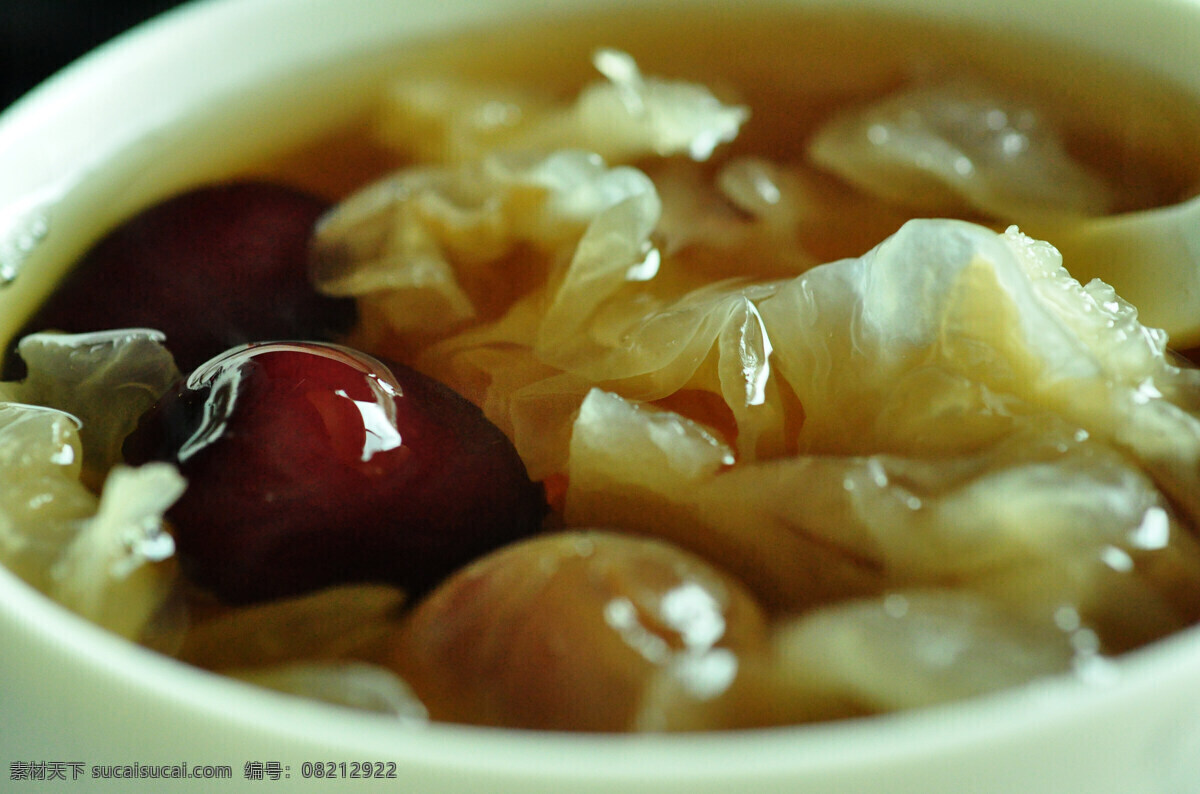 红枣银耳汤 美食 传统 冰镇 透明 琥珀 营养 传统美食 餐饮美食