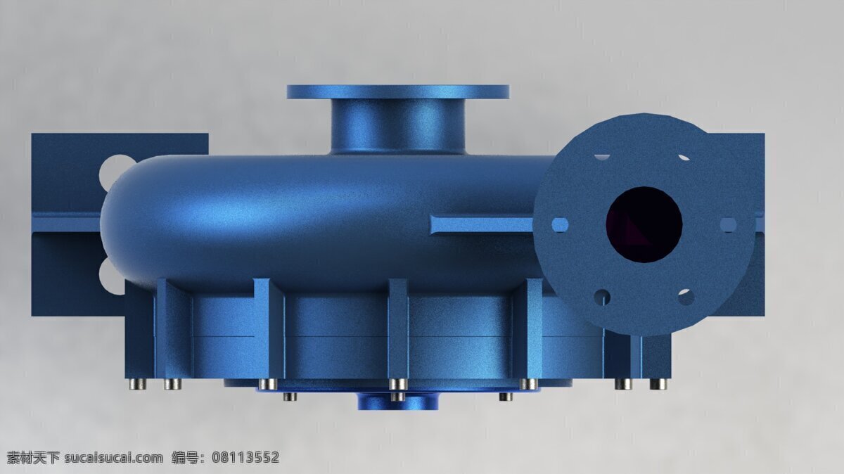 离心泵 机械设计 3d模型素材 电器模型
