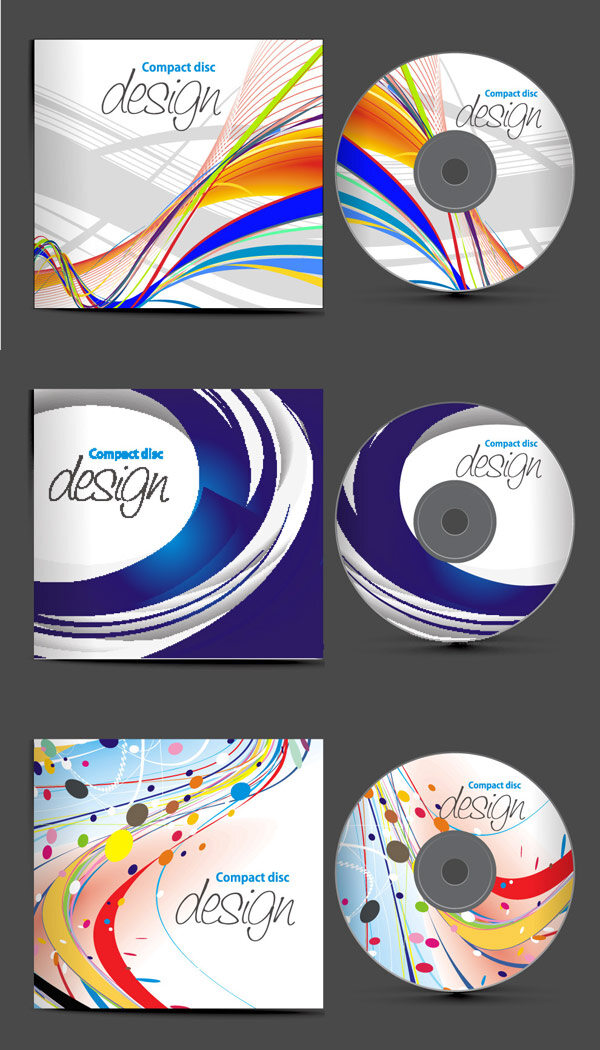 动感 cd 封面 矢量 光碟 封皮 线稿 线描 流线 圆形式 白色