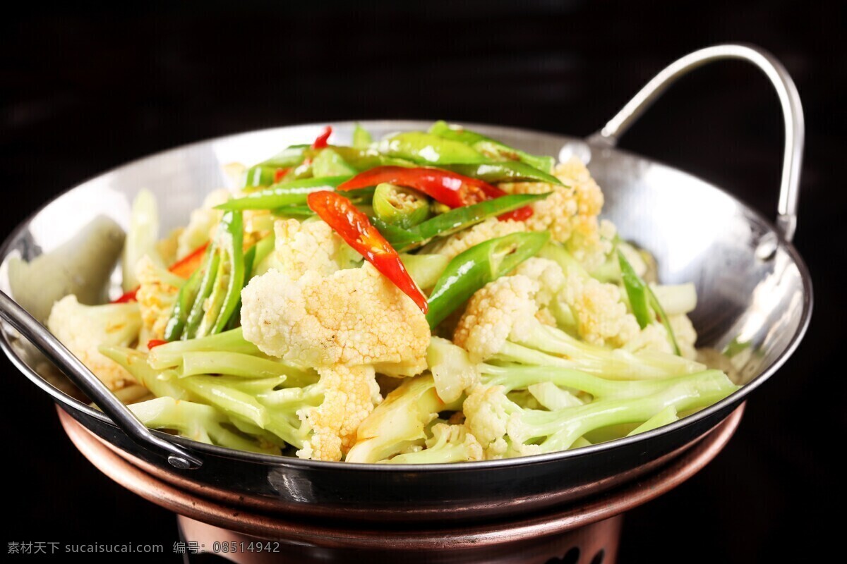 干锅花菜图片 干锅有机花菜 美食 传统美食 餐饮美食 高清菜谱用图