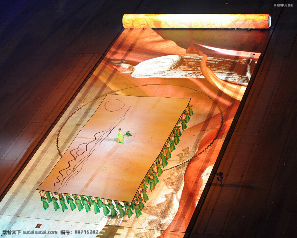 独家 发布 奥运会 开幕式 珍藏 壁纸 艺术 家居装饰素材 壁纸墙画壁纸