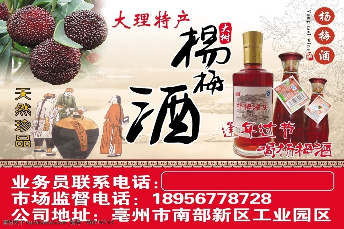 杨梅酒 杨梅 酒 大理特产 大理 特产 杨梅酒彩页