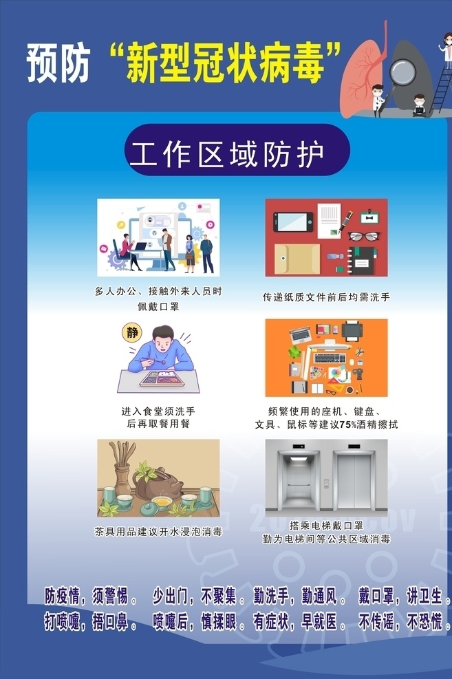 新 冠 病毒 工作区 防护 新冠病毒 工作区防护 疫情歌谣 疫情48个字 冠状病毒