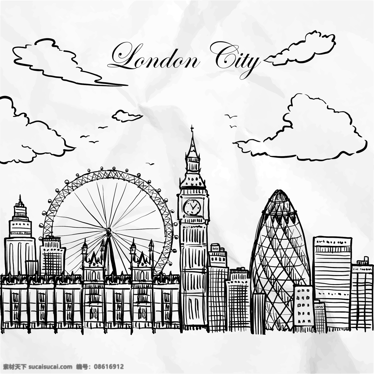 手绘 建筑手绘 手绘英伦城 英伦城 手绘建筑 手绘街道 地产广告设计 动漫动画 风景漫画