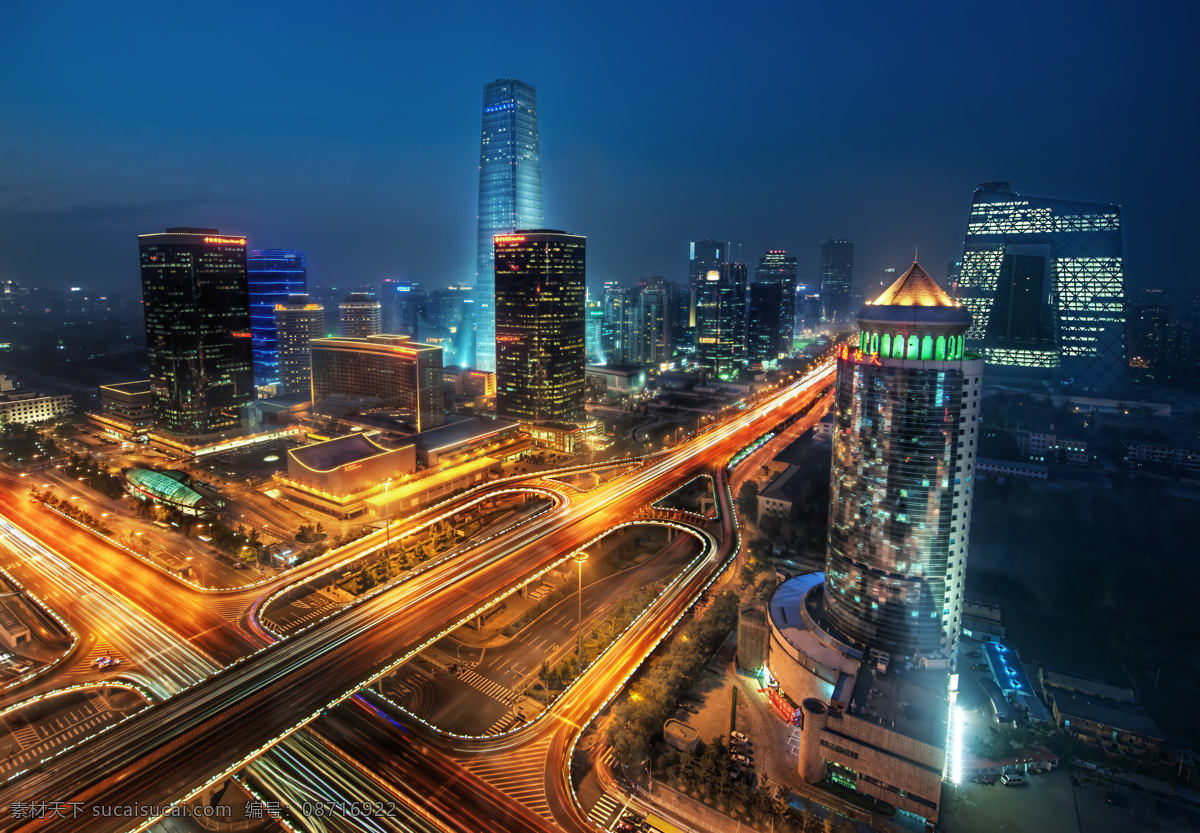 国贸夜景 国贸 夜景 超清晰 高清 俯瞰 北京 广角 建筑景观 自然景观