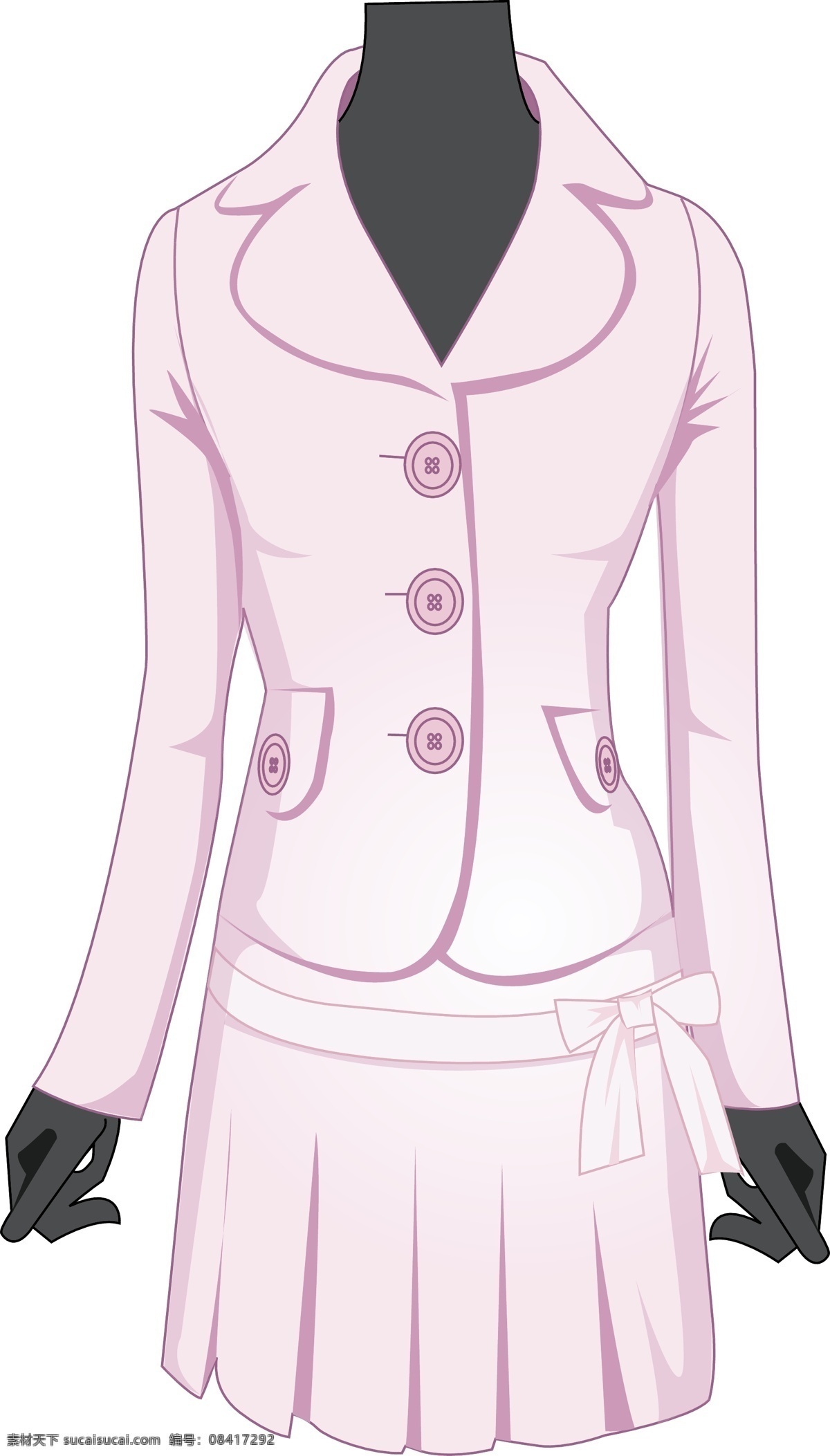 工作套装设计 服裝 女裝 套裝 白色