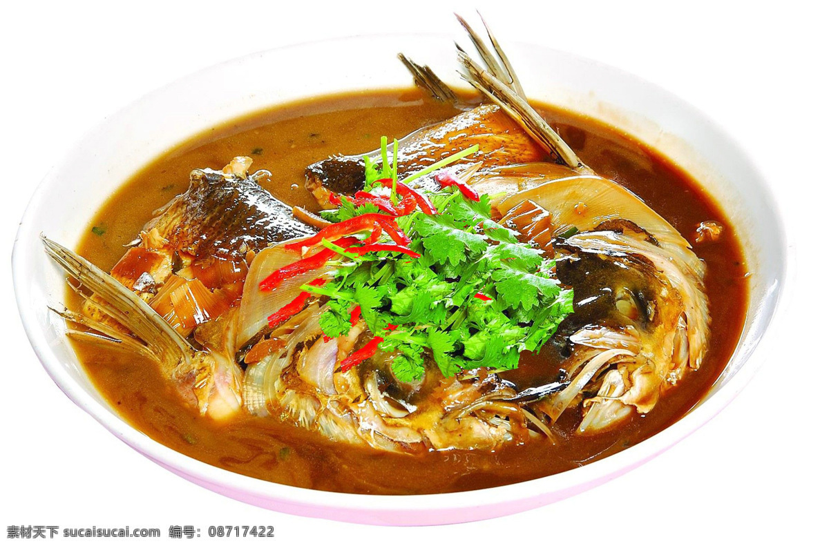 红烧鱼头 红烧鱼 鱼 鱼头 香菜 川菜 美食 传统美食 餐饮美食