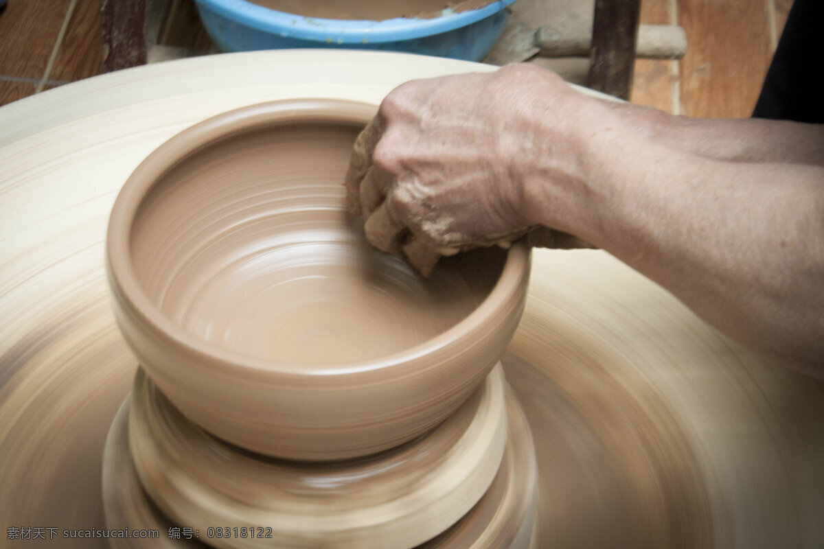 拉坯 制陶 人工艺术 精雕 细琢 文化艺术 传统文化