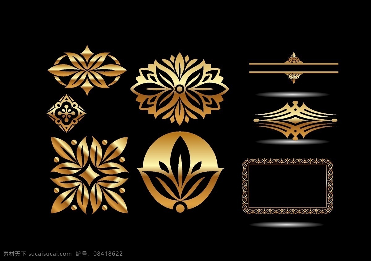 欧式边框 古典花纹边框 证书边框装饰 古典装饰 欧范装饰 矢量图素材