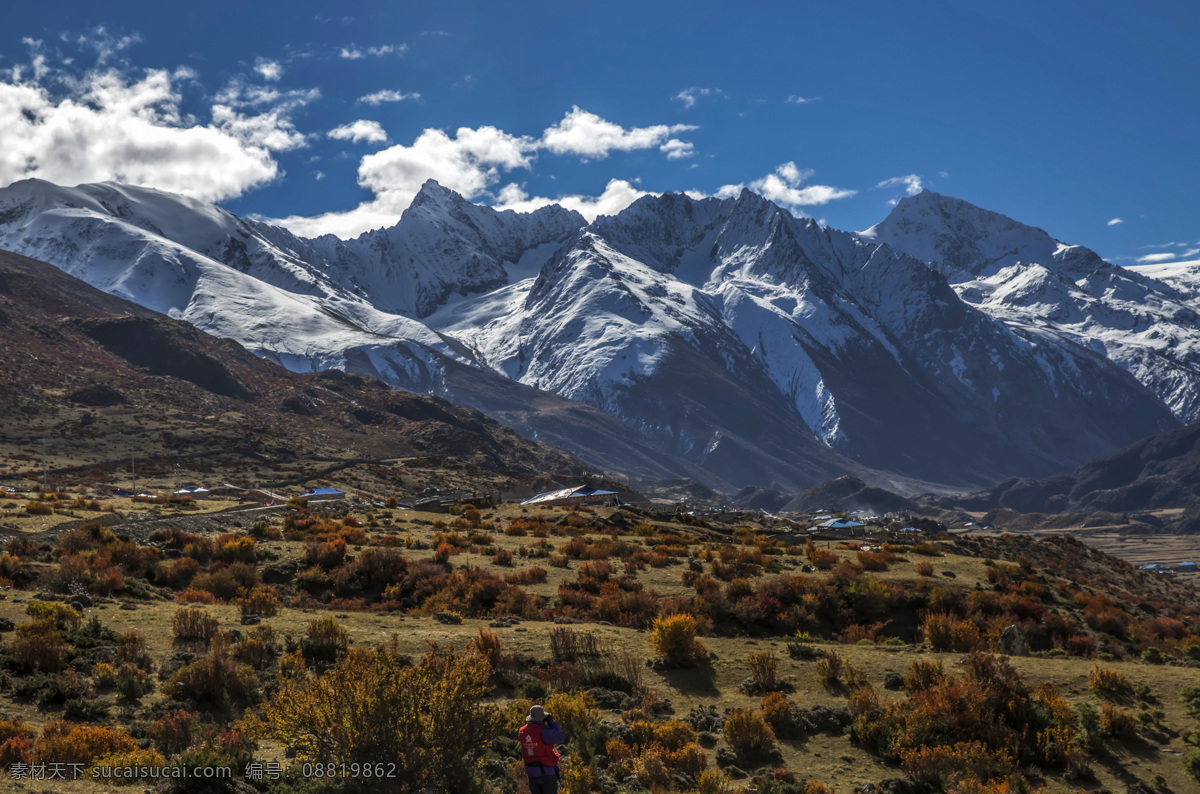 西藏 古 冰川 风景