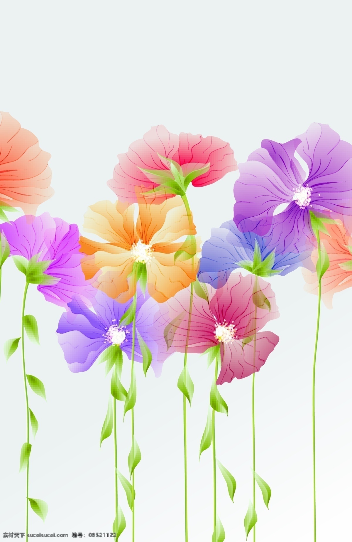 精美 花瓣 矢量 花束 矢量素材 鲜花 矢量图 其他矢量图