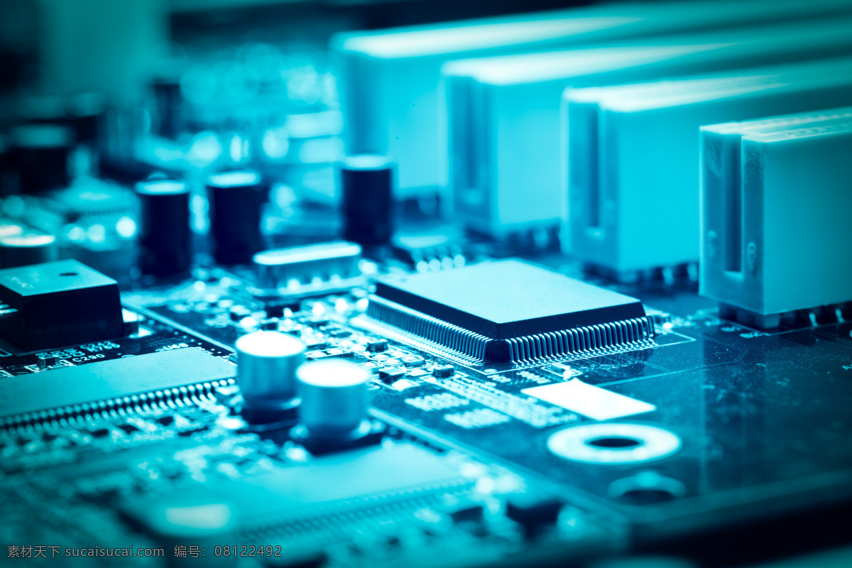 芯片 科技 电脑主板 主板 电容 cpu 电子元件 主机板 元件 电子 工业 工业生产 现代科技