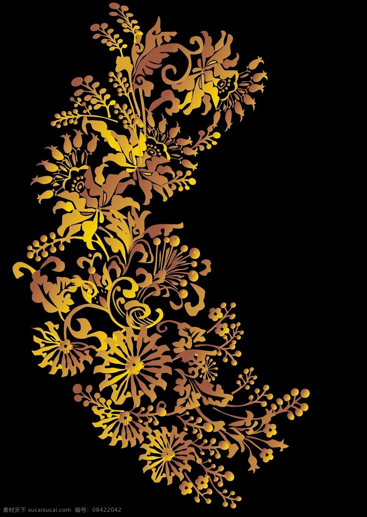 矢量 金色 花纹 树木 背景 封面 矢量素材 矢量图 花纹花边