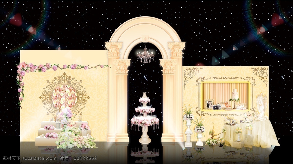 香槟 色 复古 婚礼 展区 效果图 香槟色 罗马柱 复古婚礼 复古展区 婚礼展区 欧式 欧式复古 欧式婚礼 宫廷 宫廷婚礼 宫廷展区 复古宫廷 唯美 婚礼效果图 婚礼迎宾区