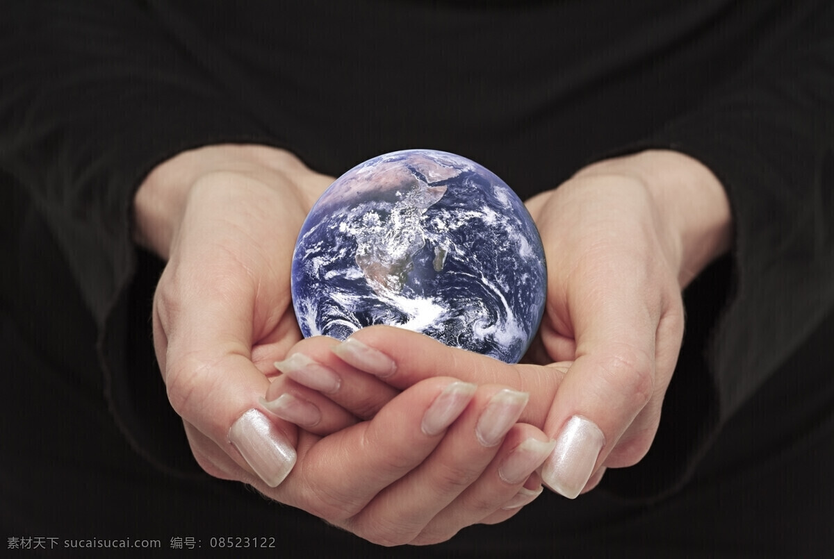 双手 捧 地球 科学研究 双手捧着 环保 环境保护 现代科技 黑色