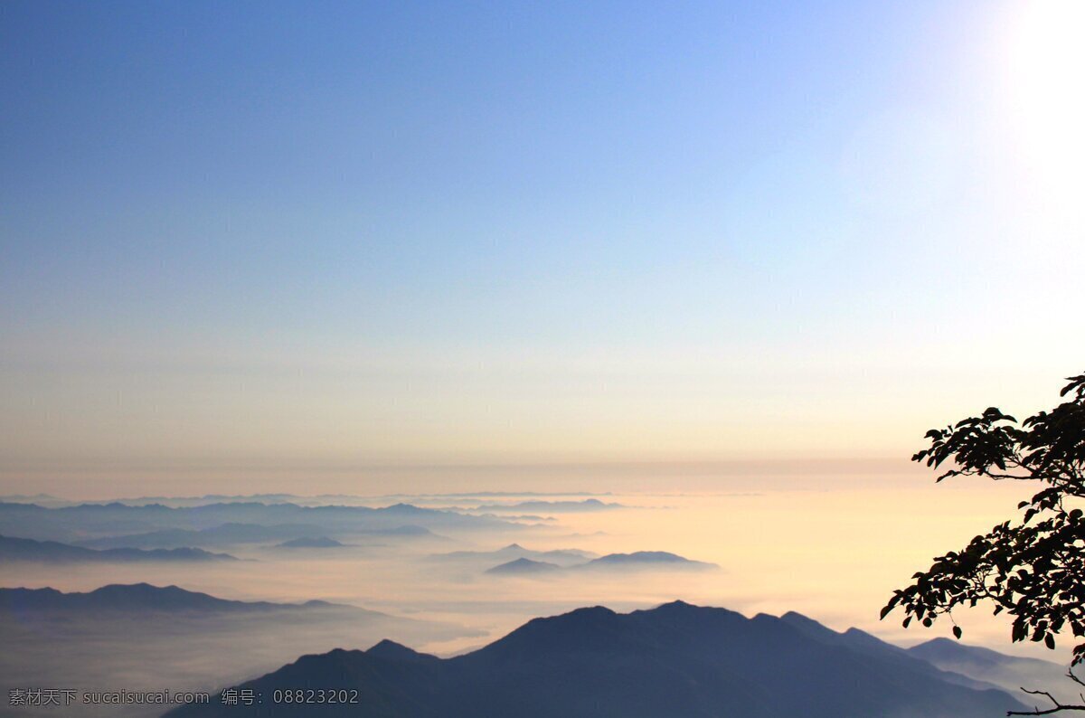 泰山 风景 景物 山 云海 眺望 旅游摄影 自然风景