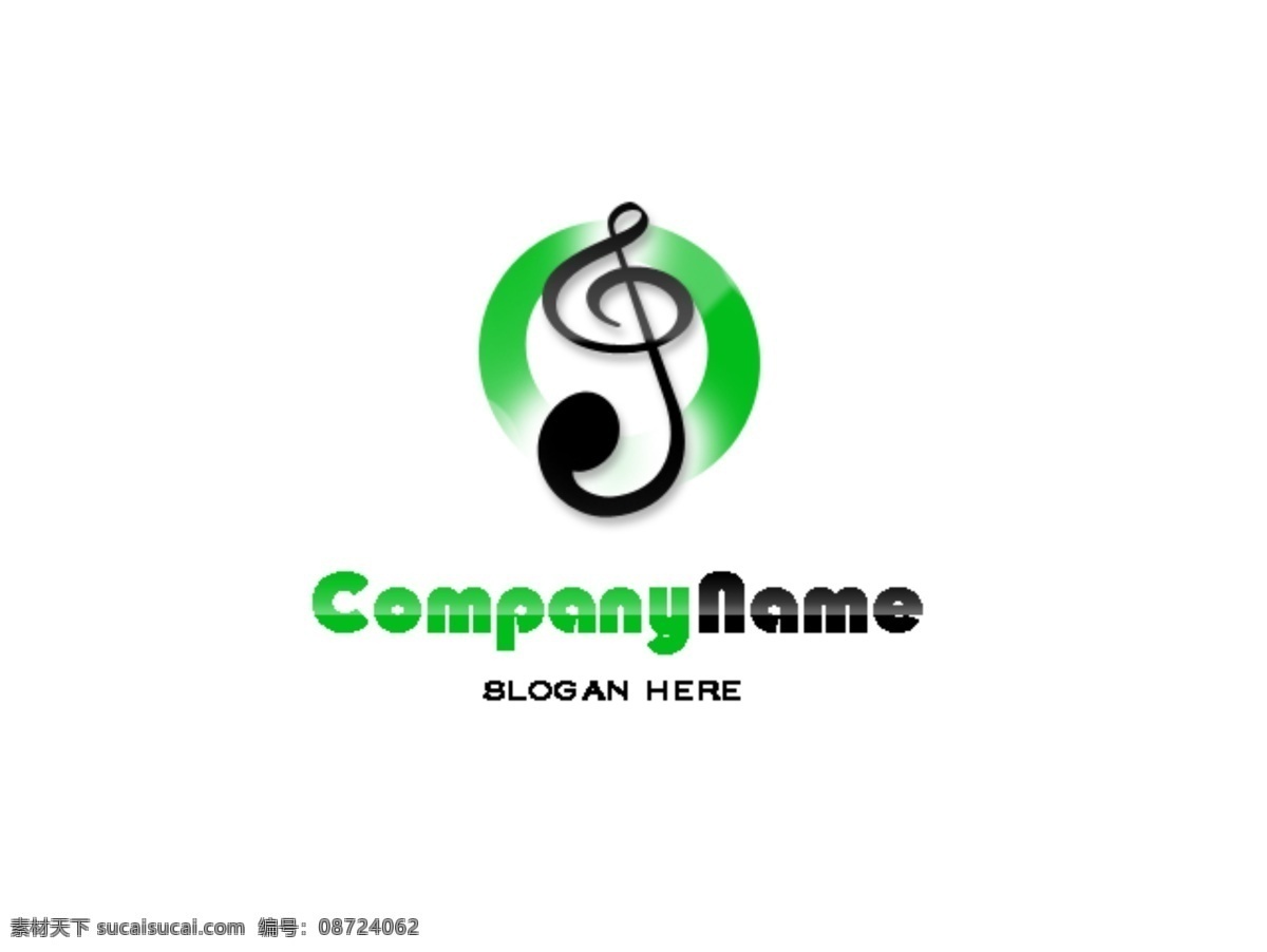 音符logo 漂亮 logo 国外广告设计 广告设计模板 源文件