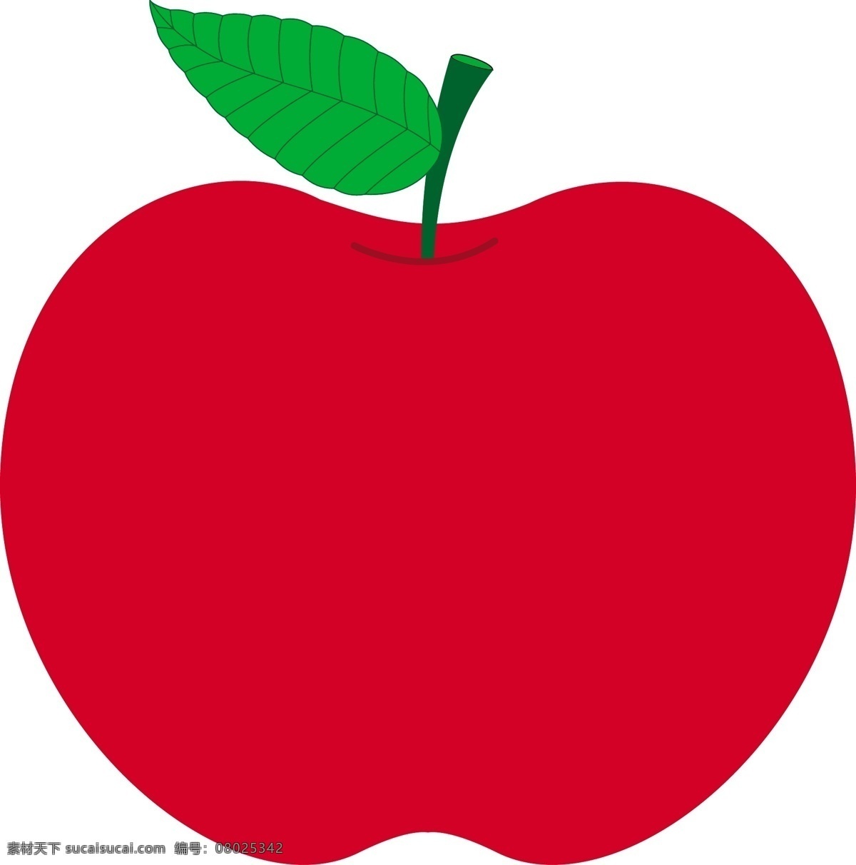 红苹果 矢量 白色